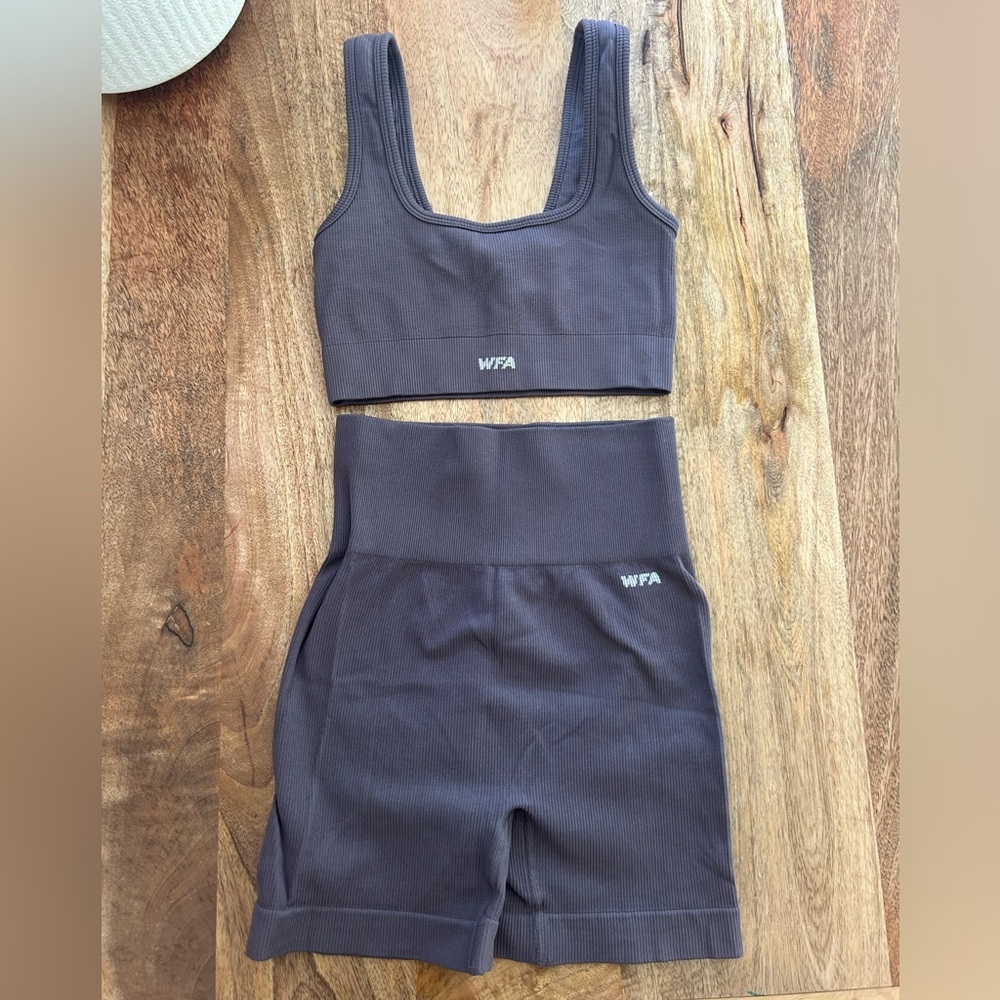 White Fox Active Ribbed Workout Set - image 1